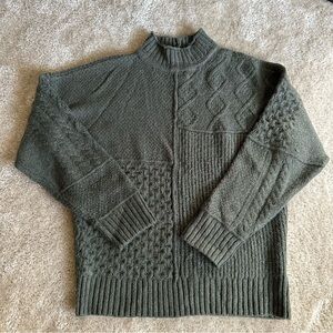american eagle patchwork sweater